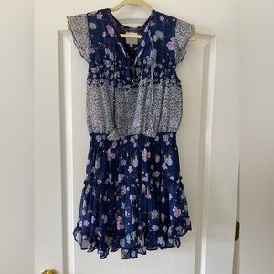 Misa Los Angeles purple Floral dress